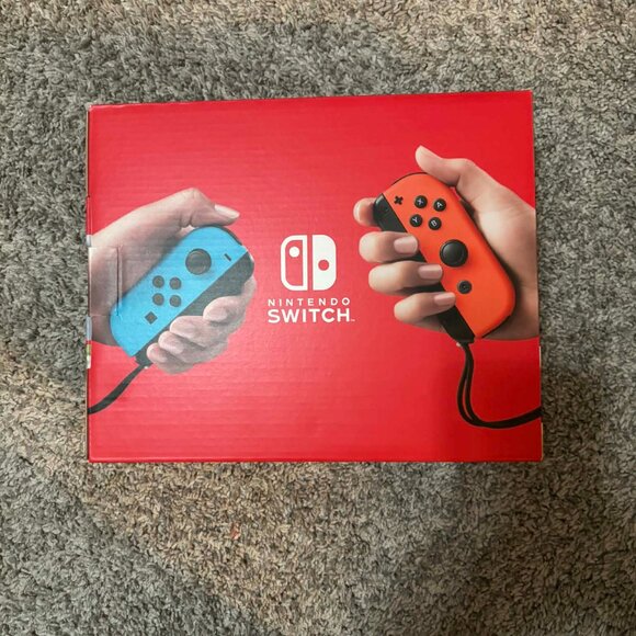 NIB Nintendo Switch 32G Console in Neon Blue & Neon Red - Picture 7 of 8